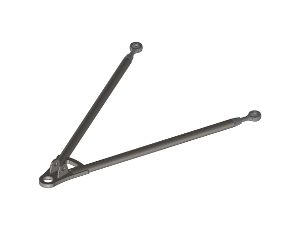 Wishbone CAD in Solidworks. Each wishbone size has its own assembly configuration