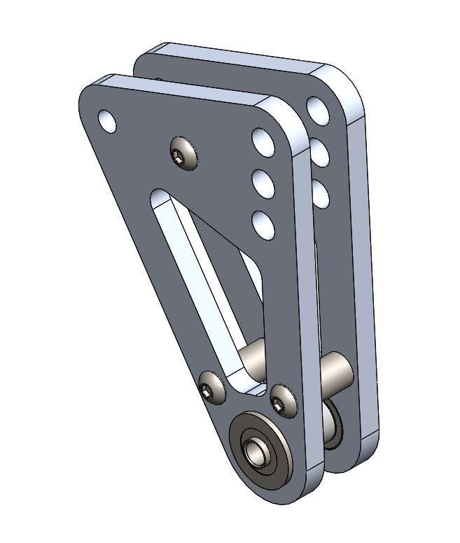 Updated suspension rocker that eliminates CNC milling