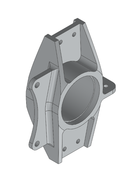 Front upright CAD in Solidworks