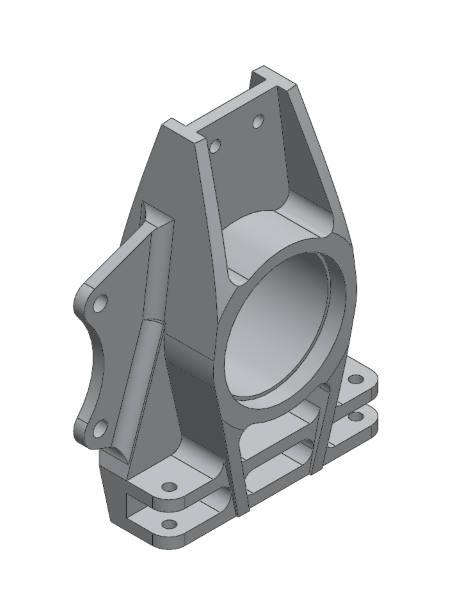 Rear upright CAD in Solidworks